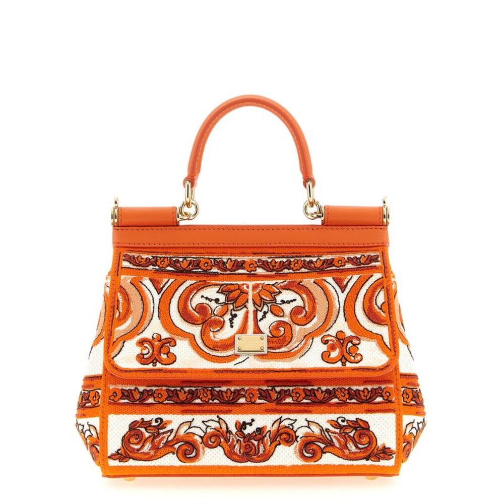 Dolce & Gabbana Orange Cotton Women's Handbag